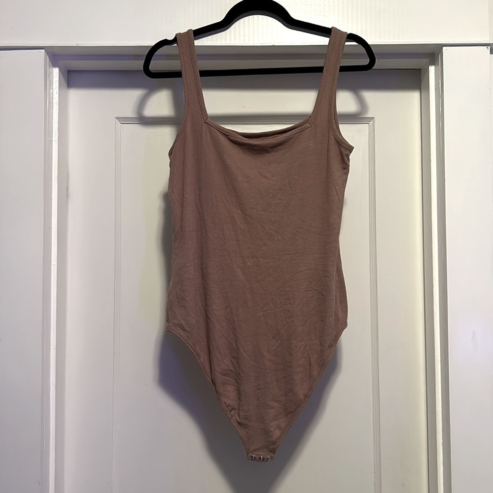 Bobi Modal Spandex Rib Bodysuit in Java - Picture 6 of 11